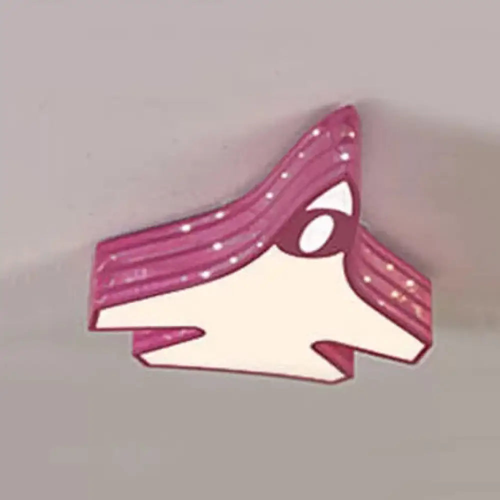 DecorBites™ DecorBites™ Blue Cartoon Flush Ceiling Lamp for Child's Bedroom or Plane-themed Bathroom