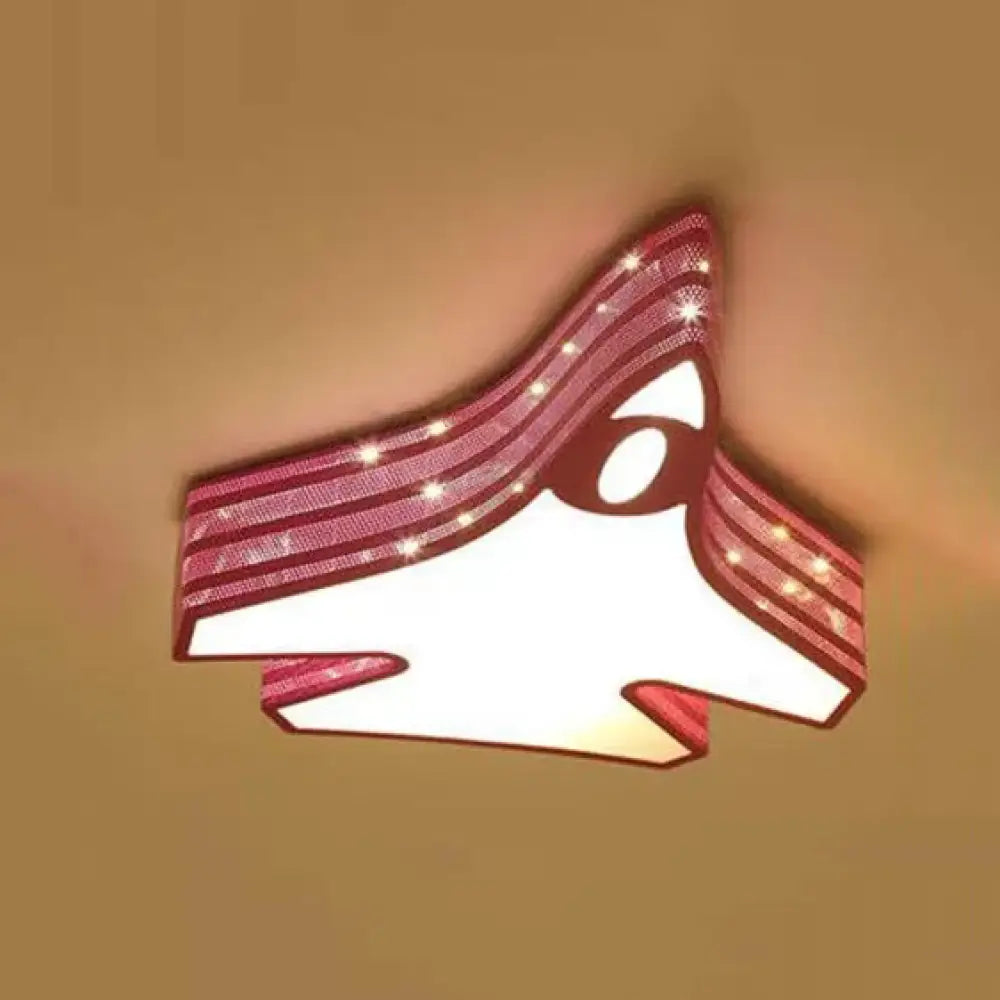 DecorBites™ DecorBites™ Blue Cartoon Flush Ceiling Lamp for Child's Bedroom or Plane-themed Bathroom