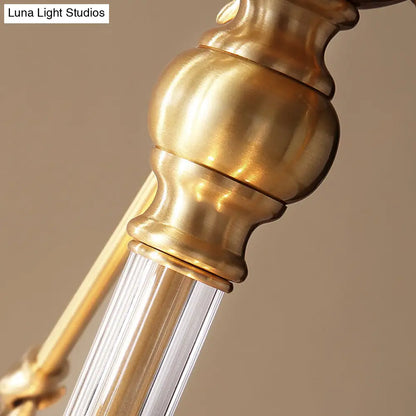 DecorBites™ DecorBites™ Blue Fabric Drum Semi Flush Ceiling Light with 4 Lights for Corridor