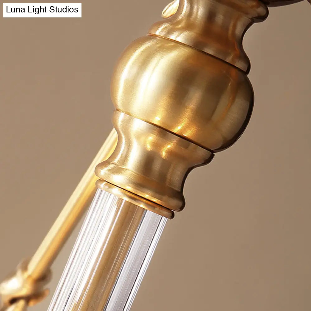 DecorBites™ DecorBites™ Blue Fabric Drum Semi Flush Ceiling Light with 4 Lights for Corridor