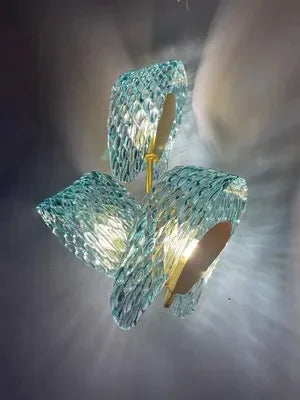 Blue Glass LED Pendant Lamps - Modern Designer Lighting - Chandelier