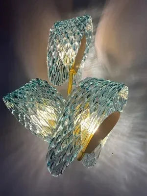 Blue Glass LED Pendant Lamps - Modern Designer Lighting - Chandelier