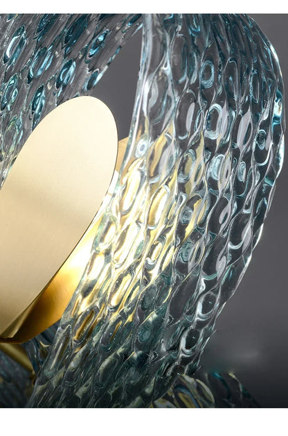 Blue Glass LED Pendant Lamps - Modern Designer Lighting - Chandelier