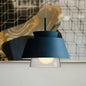 Blue/Green Tapered Hanging Light Macaron Pendant Lamp for Dining Room