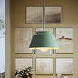 Blue/Green Tapered Hanging Light Macaron Pendant Lamp for Dining Room