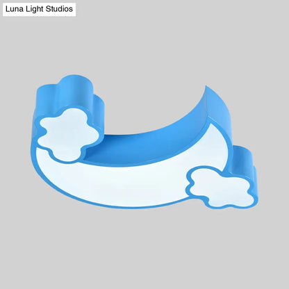 DecorBites™ مصباح سقف LED لغرفة النوم Blue Moon مع حامل أكريليك مدمج