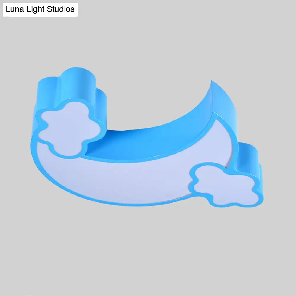 DecorBites™ مصباح سقف LED لغرفة النوم Blue Moon مع حامل أكريليك مدمج