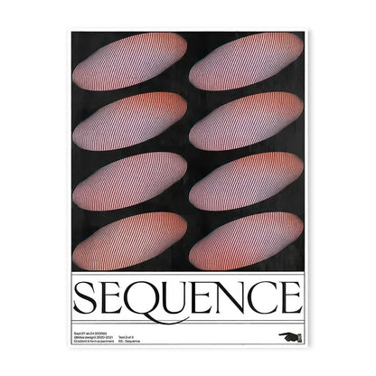 Blue Wave Japanese Abstract Print Poster - Modern Wall Art - Posters