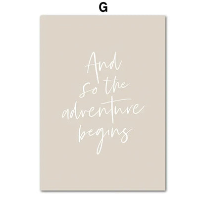 Bohemian Beach Landscape Wall Art Print - Posters