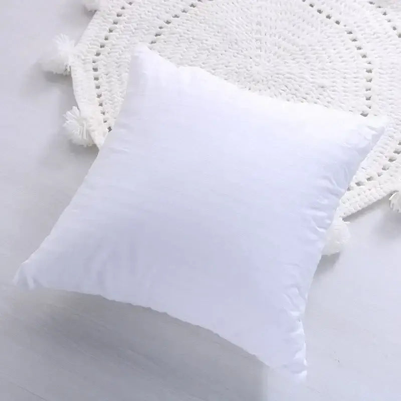 White square bohemian chenille pillowcase with plush fabric and subtle stitching for living room decor by decorbites bohemian