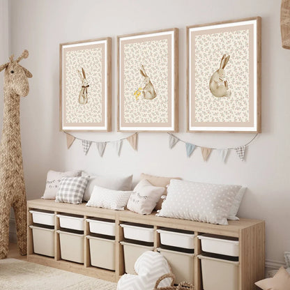 Bohemian Forest Animal Wall Art Set - Posters