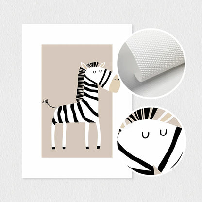 Bohemian Jungle Animal Toddler Canvas Set - Posters