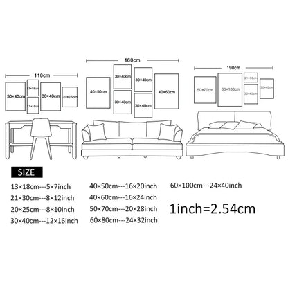 Bohemian Wall Art Canvas Painting - Abstract Geometry - Posters