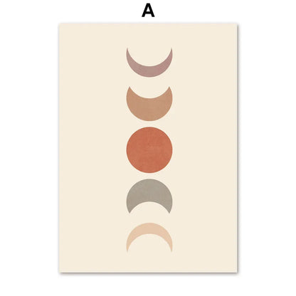 Bohemian Wall Art Canvas Painting - Abstract Geometry - A / 50X70cm No Framed - Posters