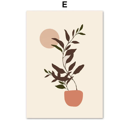 Bohemian Wall Art Canvas Painting - Abstract Geometry - E / 50X70cm No Framed - Posters