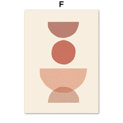 Bohemian Wall Art Canvas Painting - Abstract Geometry - F / 13X18cm No Framed - Posters