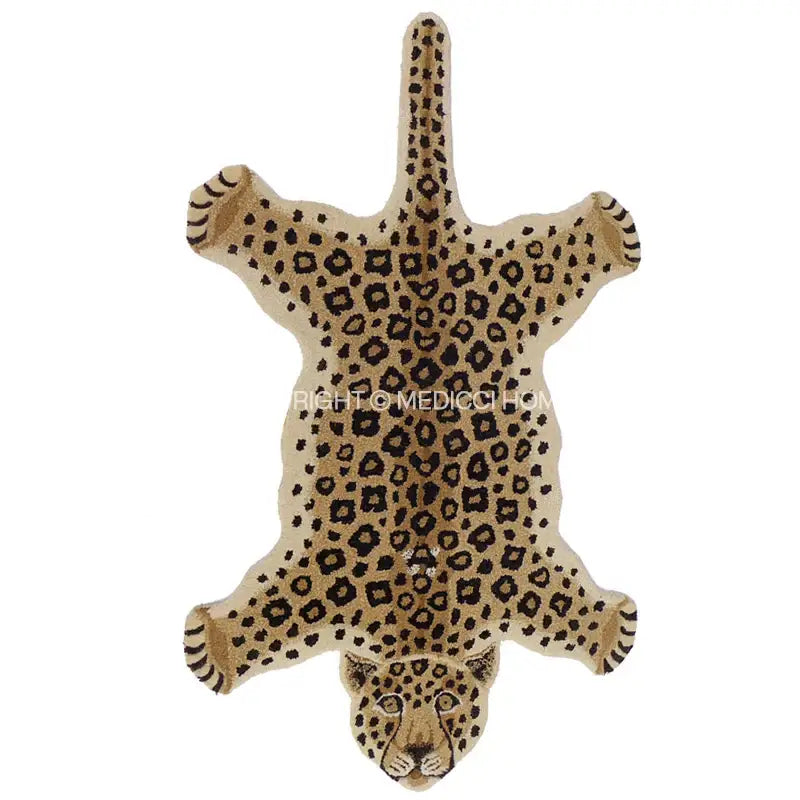 Plush beige and black spotted boho black bear rug decorbites boho black floral embroidered bedroom carpet
