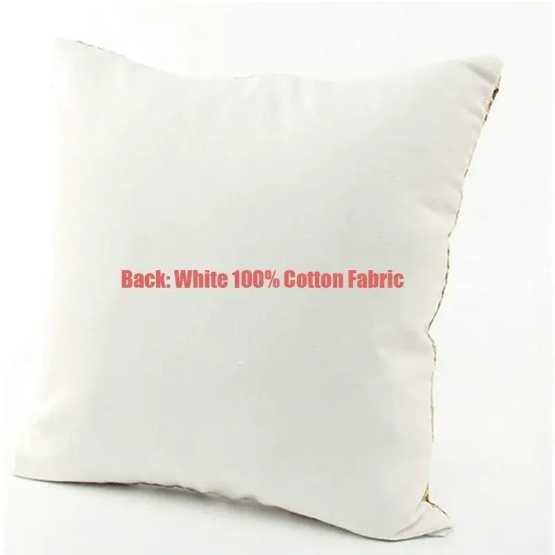 White square pillow cover with soft cotton fabric back from decorbites boho farmhouse floral cream collection