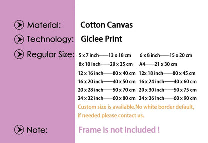 Boho Geometric Line Canvas Wall Art - Posters