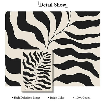 Boho Geometric Line Canvas Wall Art - Posters