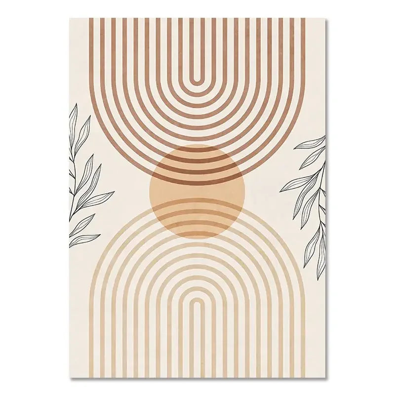 Boho Light Canvas Wall Art - Nordic Minimalist - 07 / 40x50cm No Frame
