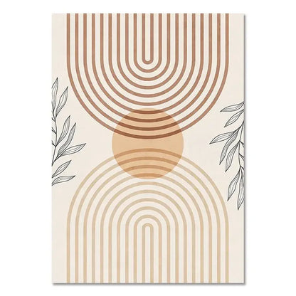 Boho Light Canvas Wall Art - Nordic Minimalist - 07 / 40x50cm No Frame