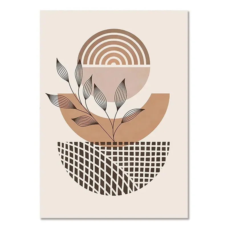 Boho Light Canvas Wall Art - Nordic Minimalist - 11 / 30x40cm No Frame