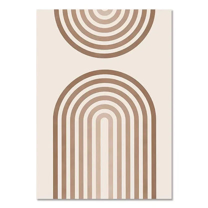 Boho Light Canvas Wall Art - Nordic Minimalist - 12 / 30x40cm No Frame