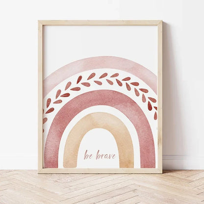 Boho Rainbow Sunshine Nursery Poster Set