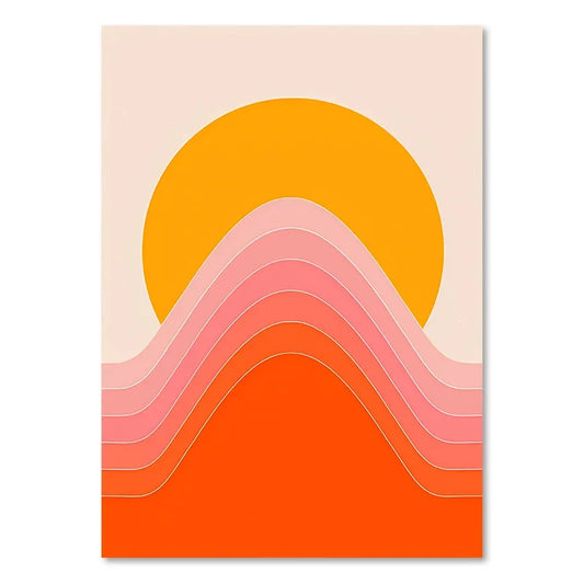 Boho Sunset Art Prints for Living Room - TM0015-03 / 40x50cm No Frame - Posters