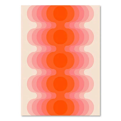 Boho Sunset Stripes Art Prints - Wall Decor - Posters