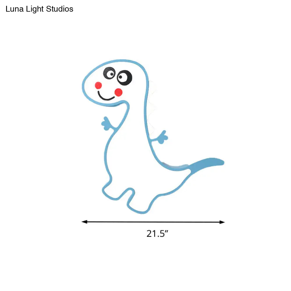 DecorBites™ Boys Girls LED Ceiling Light: Dancing Dragon Acrylic Cartoon Flush Ceiling Fixture