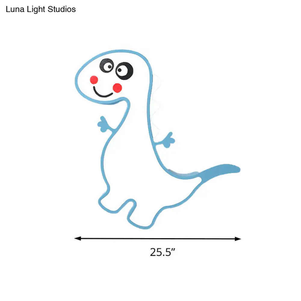 DecorBites™ Boys Girls LED Ceiling Light: Dancing Dragon Acrylic Cartoon Flush Ceiling Fixture