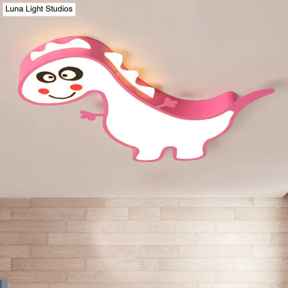 DecorBites™ Boys Girls LED Ceiling Light: Dancing Dragon Acrylic Cartoon Flush Ceiling Fixture