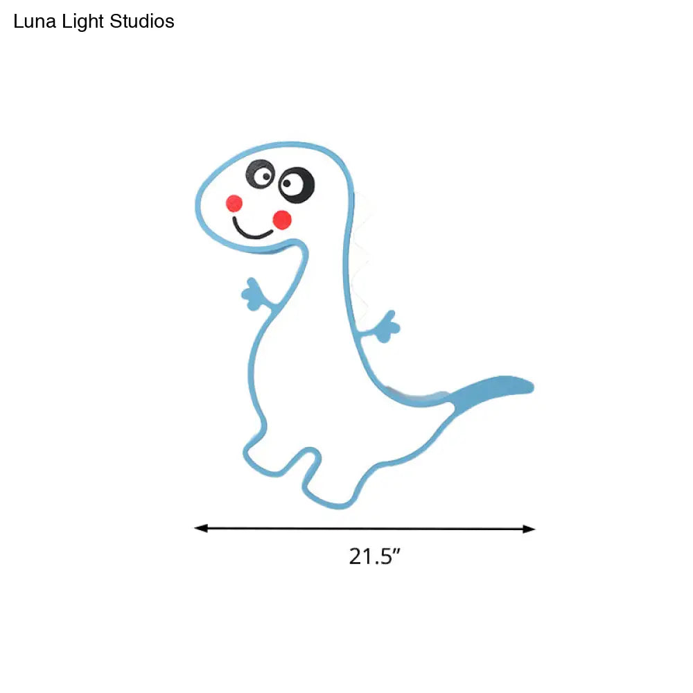 DecorBites™ Boys Girls LED Ceiling Light: Dancing Dragon Acrylic Cartoon Flush Ceiling Fixture