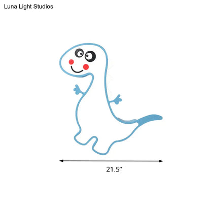 DecorBites™ Boys Girls LED Ceiling Light: Dancing Dragon Acrylic Cartoon Flush Ceiling Fixture