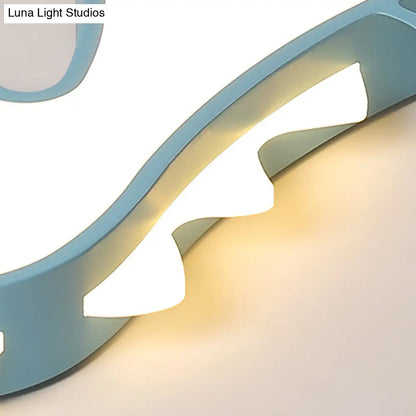 DecorBites™ Boys Girls LED Ceiling Light: Dancing Dragon Acrylic Cartoon Flush Ceiling Fixture