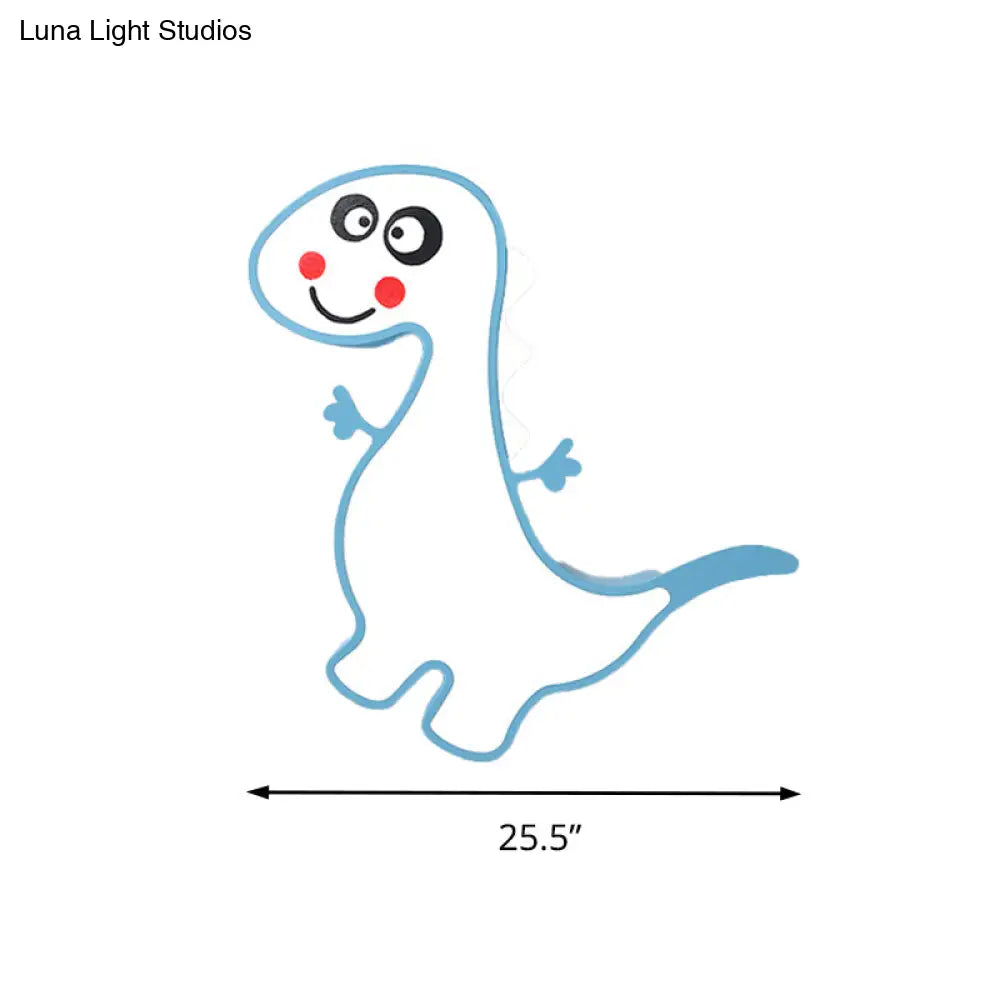 DecorBites™ Boys Girls LED Ceiling Light: Dancing Dragon Acrylic Cartoon Flush Ceiling Fixture