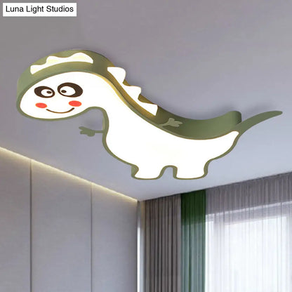 DecorBites™ Boys Girls LED Ceiling Light: Dancing Dragon Acrylic Cartoon Flush Ceiling Fixture