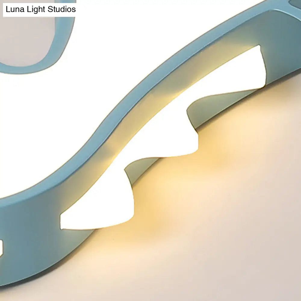 DecorBites™ Boys Girls LED Ceiling Light: Dancing Dragon Acrylic Cartoon Flush Ceiling Fixture