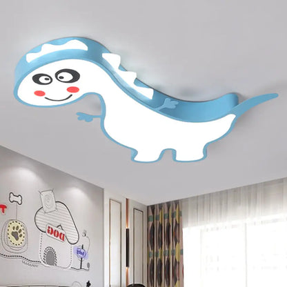 DecorBites™ Boys Girls LED Ceiling Light: Dancing Dragon Acrylic Cartoon Flush Ceiling Fixture