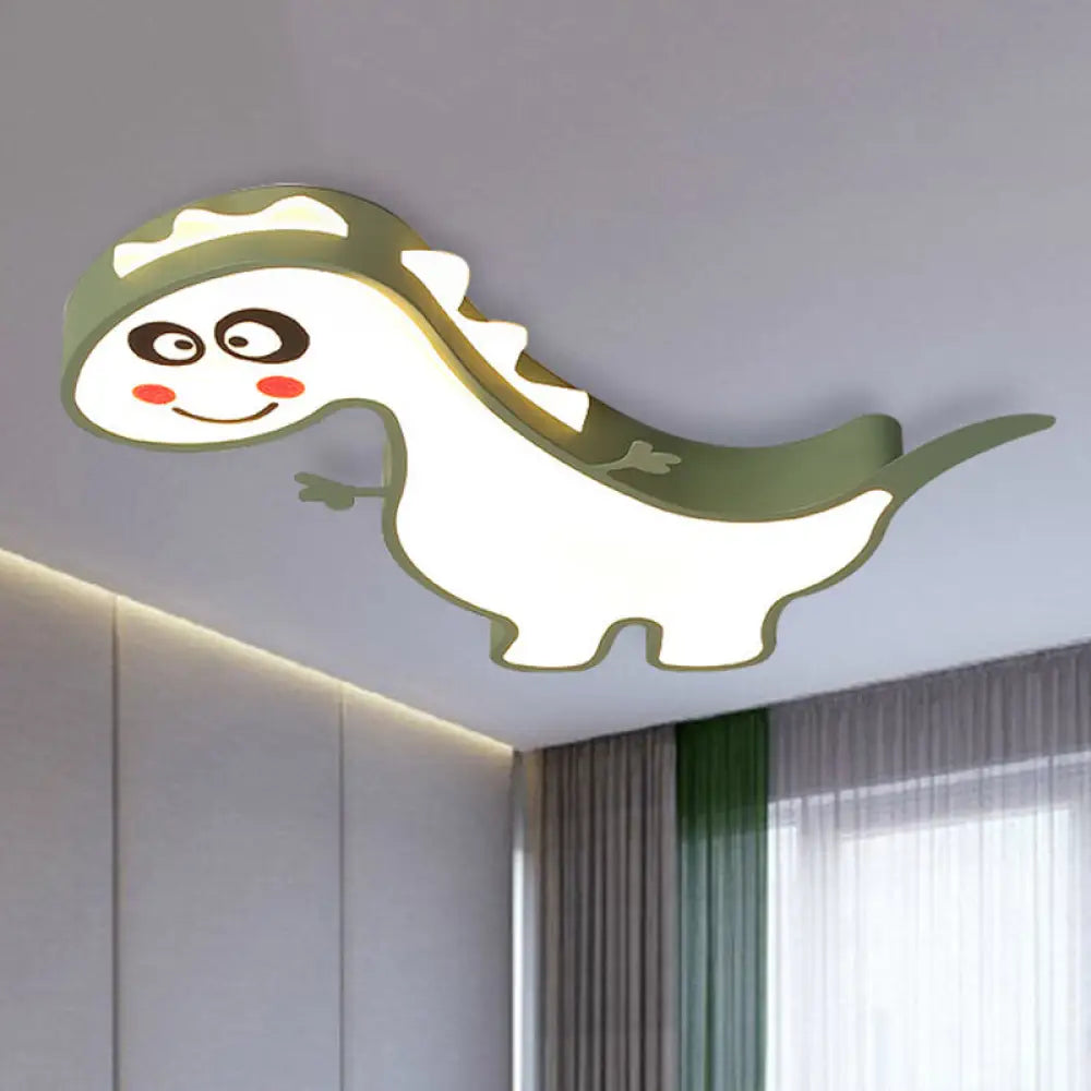 DecorBites™ Boys Girls LED Ceiling Light: Dancing Dragon Acrylic Cartoon Flush Ceiling Fixture