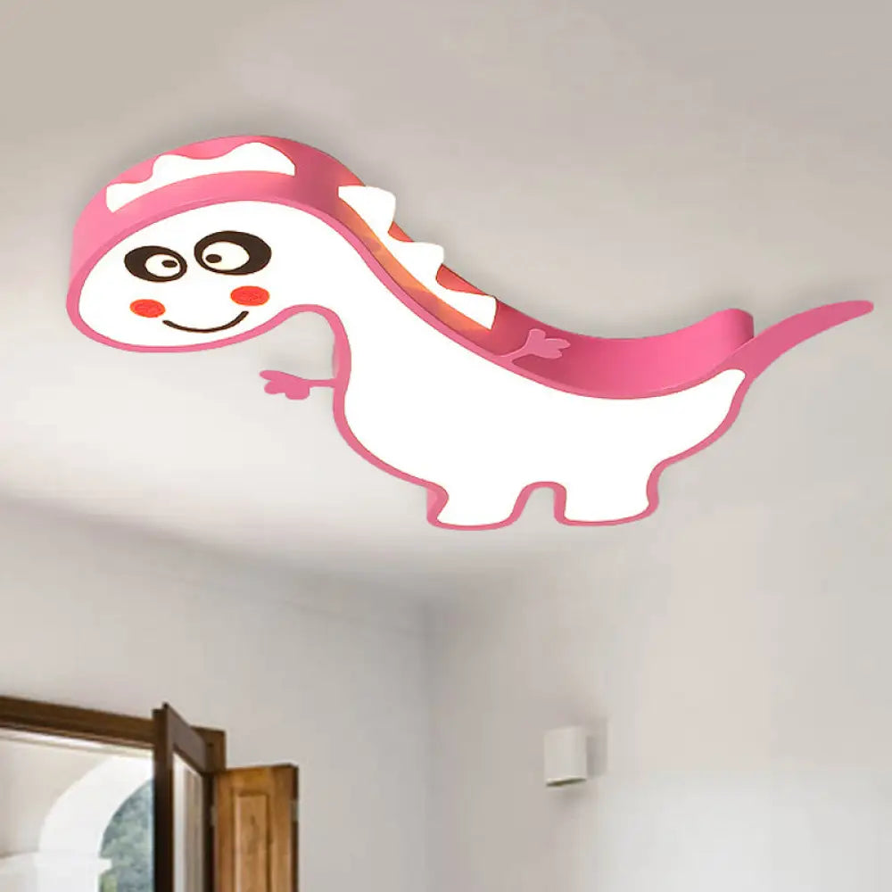 DecorBites™ Boys Girls LED Ceiling Light: Dancing Dragon Acrylic Cartoon Flush Ceiling Fixture