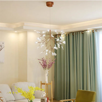 Branch Design Nordic Chandelier - Rose Gold/Black - Chandelier