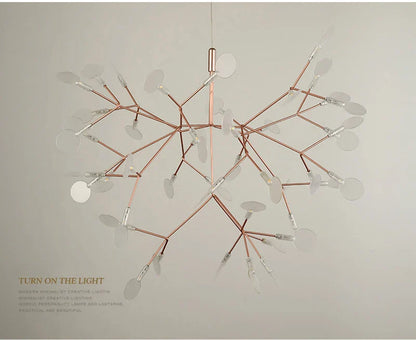 Branch Design Nordic Chandelier - Rose Gold/Black - Chandelier