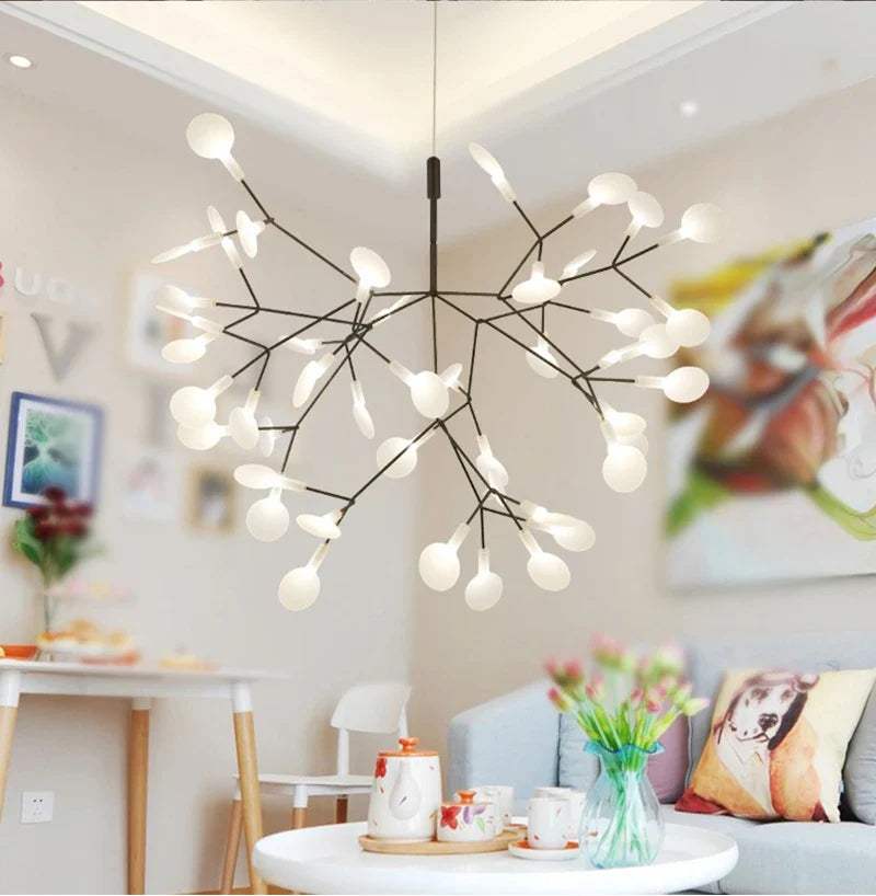 Branch Design Nordic Chandelier - Rose Gold/Black - Chandelier