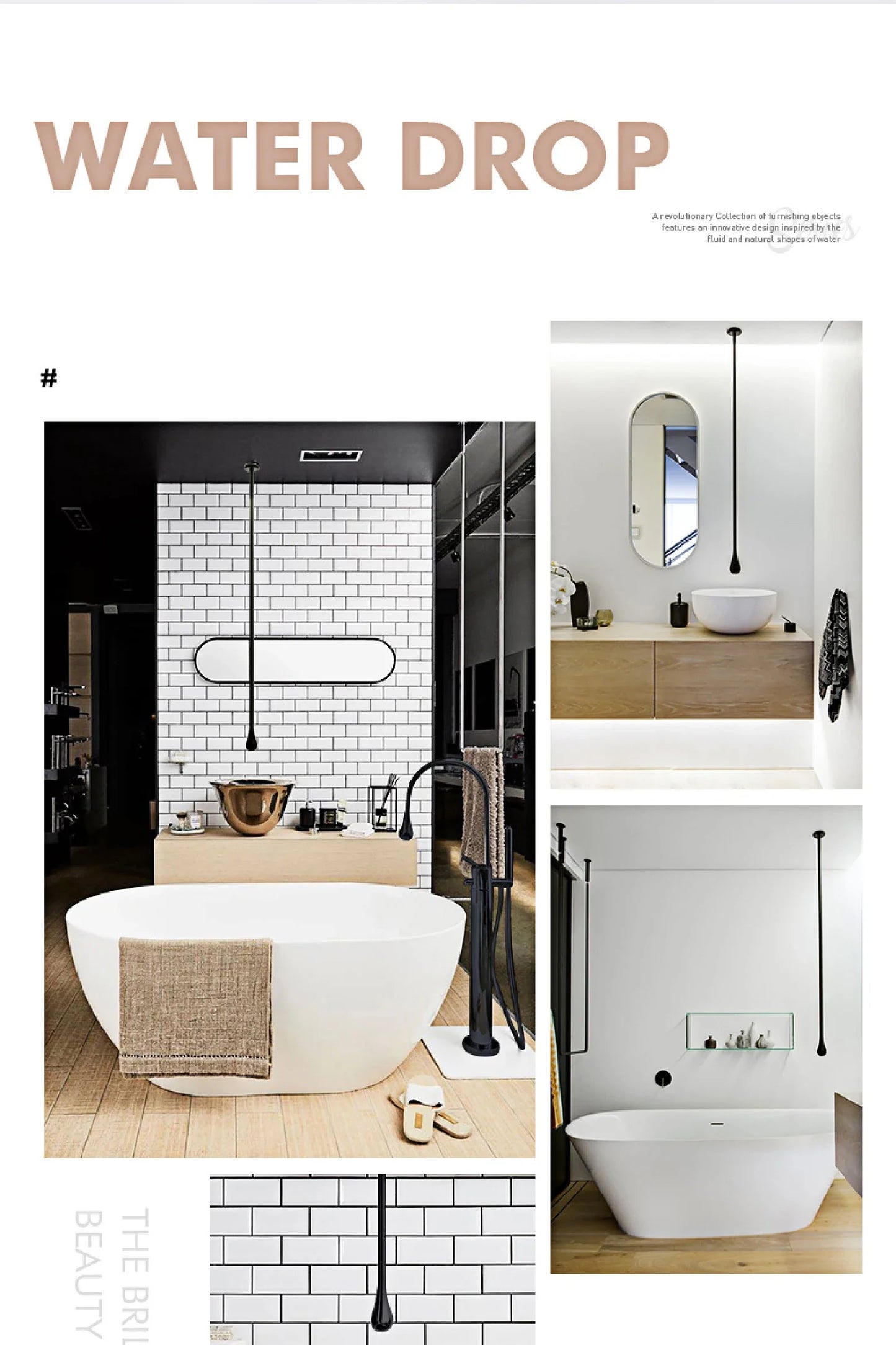 Brass Black Luxury Bathroom Faucet - Single Handle