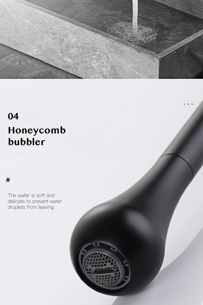 Brass Black Luxury Bathroom Faucet - Single Handle