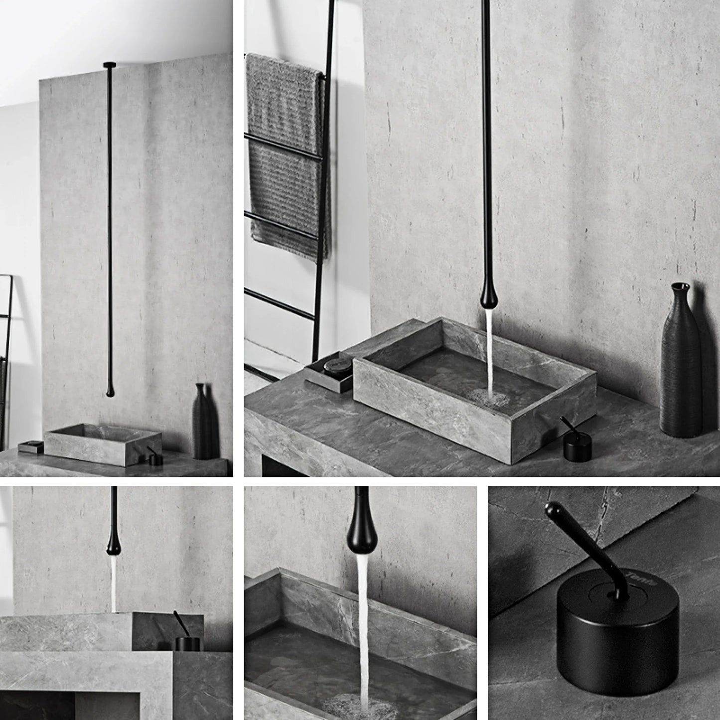 Brass Black Luxury Bathroom Faucet - Single Handle