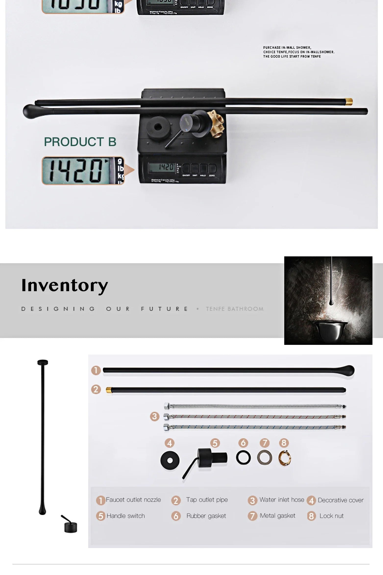 Brass Black Luxury Bathroom Faucet - Single Handle